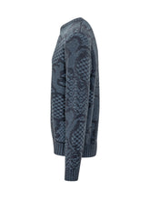 ETRO - Maglia Roma Girocollo con Disegno Jacquard - Blu - LIDIASHOPPING® - Official Website