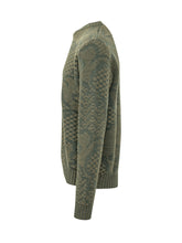 ETRO - Roma Crewneck Sweater with Textured Motifs - Green - LIDIASHOPPING® - Official Website