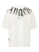 PALM ANGELS - T-shirt con Logo ad Arco - Bianco - LIDIASHOPPING® - Official Website