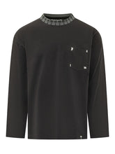 PALM ANGELS - Long Sleeve T-shirt with Chest Pocket - Black - LIDIASHOPPING® - Official Website