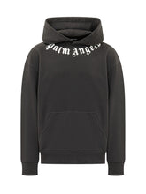 PALM ANGELS - Hoodie with Neck Logo - Black - LIDIASHOPPING® - Official Website