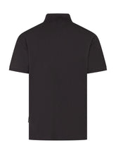 PALM ANGELS - Polo Shirt with Raised Lettering - Black - LIDIASHOPPING® - Official Website
