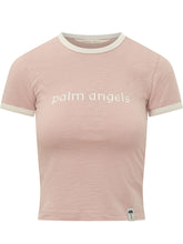 PALM ANGELS - T-shirt Hollywood Slim - Rosa - LIDIASHOPPING® - Official Website