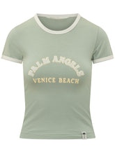 PALM ANGELS - T-shirt Cali Vibes Slim - Verde - LIDIASHOPPING® - Official Website