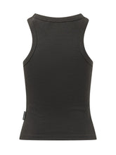PALM ANGELS - Canotta a Coste con Logo - Nero - LIDIASHOPPING® - Official Website