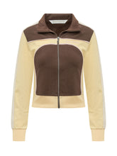 PALM ANGELS - Giacca Sportiva con Pannelli Curvi - Marrone - LIDIASHOPPING® - Official Website