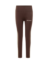 PALM ANGELS - Leggings Logo Track - Marrone - LIDIASHOPPING® - Official Website
