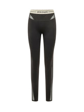 PALM ANGELS - Logo Active Leggings - Black - LIDIASHOPPING® - Official Website