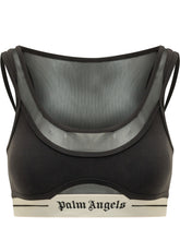 PALM ANGELS - Logo Active Top - Black - LIDIASHOPPING® - Official Website