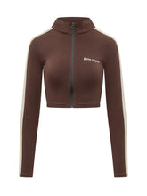 PALM ANGELS - Logo Training Jacket - Brown - LIDIASHOPPING® - Official Website