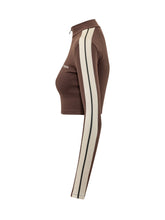 PALM ANGELS - Logo Training Jacket - Brown - LIDIASHOPPING® - Official Website