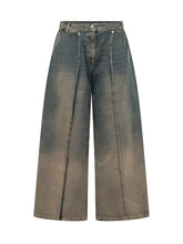 PALM ANGELS - Jeans a Gamba Ampia con Pieghe Frontali - Blu - LIDIASHOPPING® - Official Website