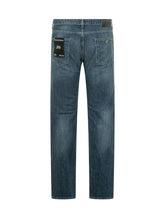 EMPORIO ARMANI - Jeans Cinque Tasche a Gamba Dritta - Blu - LIDIASHOPPING® - Official Website