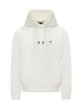 EMPORIO ARMANI - Felpa con Cappuccio e Tasche Laterali - Bianco - LIDIASHOPPING® - Official Website