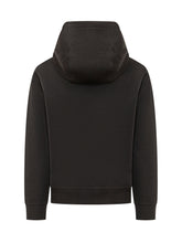 EMPORIO ARMANI - Felpa con Cappuccio e Coulisse Annodata - Nero - LIDIASHOPPING® - Official Website