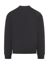 EMPORIO ARMANI - Felpa con Logo Frontale Discreto - Blu - LIDIASHOPPING® - Official Website