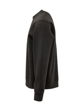 EMPORIO ARMANI - Felpa Girocollo con Logo Frontale - Nero - LIDIASHOPPING® - Official Website