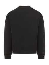 EMPORIO ARMANI - Felpa con Logo Frontale Discreto - Nero - LIDIASHOPPING® - Official Website