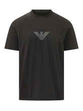 EMPORIO ARMANI - T-shirt con Logo Centrale - Nero - LIDIASHOPPING® - Official Website