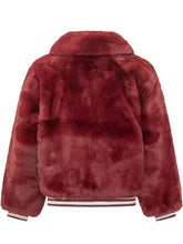 STELLA MCCARTNEY KIDS - Faux Fur Jacket with Zip - Red - LIDIASHOPPING® - Official Website