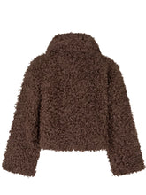 STELLA MCCARTNEY KIDS - Cropped Jacket with Collar and Zip - Brown - LIDIASHOPPING® - Official Website