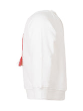 STELLA MCCARTNEY KIDS - Felpa con Ricamo ad Arco e Frange - Bianco - LIDIASHOPPING® - Official Website