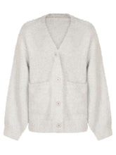 STELLA MCCARTNEY KIDS - V Neck Buttoned Cardigan - Silver - LIDIASHOPPING® - Official Website