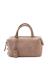 MAX MARA - Borsa a Mano Holdalls Suede - Marrone - LIDIASHOPPING® - Official Website