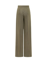 MAX MARA - Rio Pinstriped Trousers - Green - LIDIASHOPPING® - Official Website