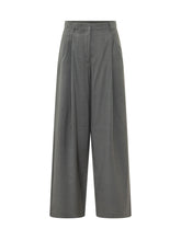 MAX MARA S - Taro Wide Leg Trousers - Grey - LIDIASHOPPING® - Official Website