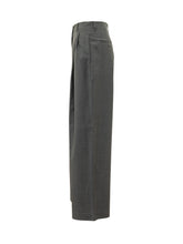 MAX MARA S - Taro Wide Leg Trousers - Grey - LIDIASHOPPING® - Official Website