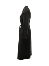 MAX MARA STUDIO - Cles Belted Coat - Black - LIDIASHOPPING® - Official Website
