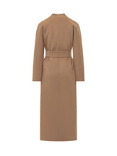 MAX MARA STUDIO - Cappotto Nodo con Cintura - Marrone - LIDIASHOPPING® - Official Website