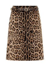 MAX MARA STUDIO - Gonna Falange Animalier - Marrone - LIDIASHOPPING® - Official Website