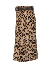 MAX MARA STUDIO - Gonna Falange Animalier - Marrone - LIDIASHOPPING® - Official Website