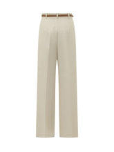 MAX MARA STUDIO - Adunco Wide Leg Trousers - White - LIDIASHOPPING® - Official Website