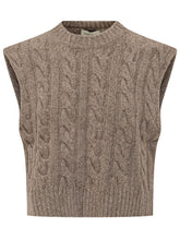 WEEKEND by MAX MARA - Gilet Clown a Trecce - Marrone - LIDIASHOPPING® - Official Website