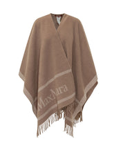 MAX MARA STUDIO - Poncho Pirania - Beige - LIDIASHOPPING® - Official Website
