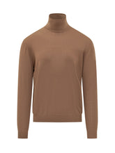 MALO - Roll Neck Sweater - Brown - LIDIASHOPPING® - Official Website