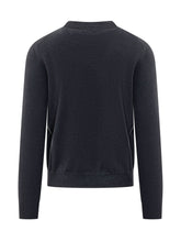 MALO - Crew Neck Sweater with Ribbed Trims - Blue - LIDIASHOPPING® - Official Website