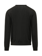 MALO - Maglia Girocollo con Fondo a Coste - Nero - LIDIASHOPPING® - Official Website