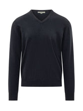MALO - Maglia con Scollo a V - Blu - LIDIASHOPPING® - Official Website