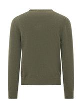 MALO - V Neck Sweater with Ribbed Trims - Green - LIDIASHOPPING® - Official Website