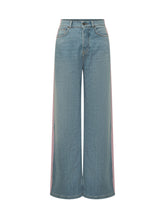 FIORUCCI - Jeans Baggy con Bande Laterali - Blu - LIDIASHOPPING® - Official Website