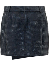 PINKO - Gonna Soave Mini con Applicazioni - Blu - LIDIASHOPPING® - Official Website