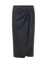 PINKO - Gonna Capena Plissettata con Cintura - Blu - LIDIASHOPPING® - Official Website