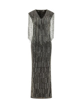PINKO - Alfa Long Dress with Embellishments - Black - LIDIASHOPPING® - Official Website