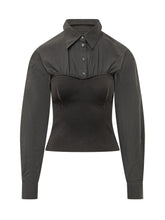 PINKO - Maglia Suzuki con Inserto a Camicia - Nero - LIDIASHOPPING® - Official Website