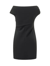 PINKO - Abito Carasino con Drappeggio Asimmetrico - Nero - LIDIASHOPPING® - Official Website