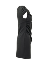 PINKO - Abito Carasino con Drappeggio Asimmetrico - Nero - LIDIASHOPPING® - Official Website